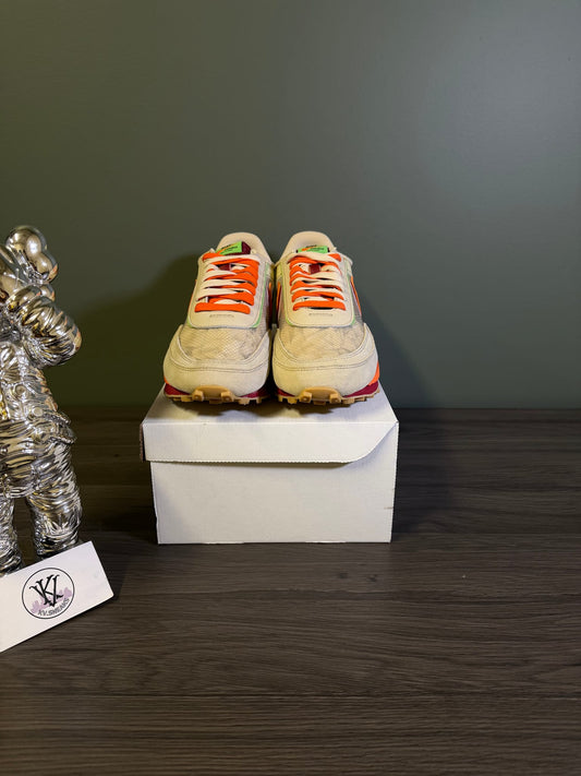 Nike LD Waffle sacai CLOT Kiss of Death Net Orange Blaze