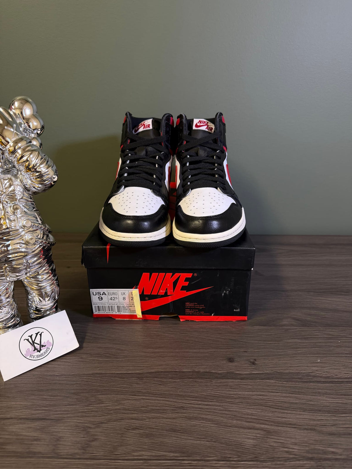 Jordan 1 Retro High Black Gym Red