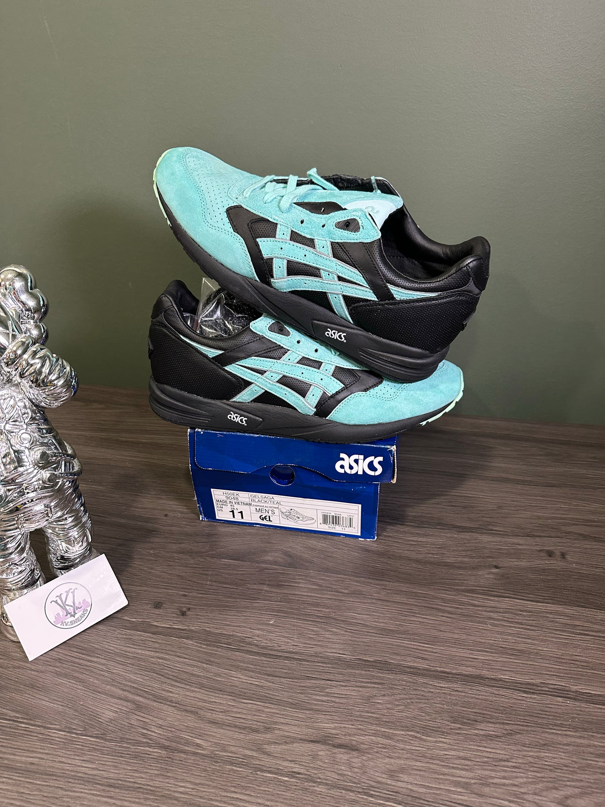 ASICS Gel-Saga Diamond Supply Co x Ronnie Fieg Aqua Blue Black
