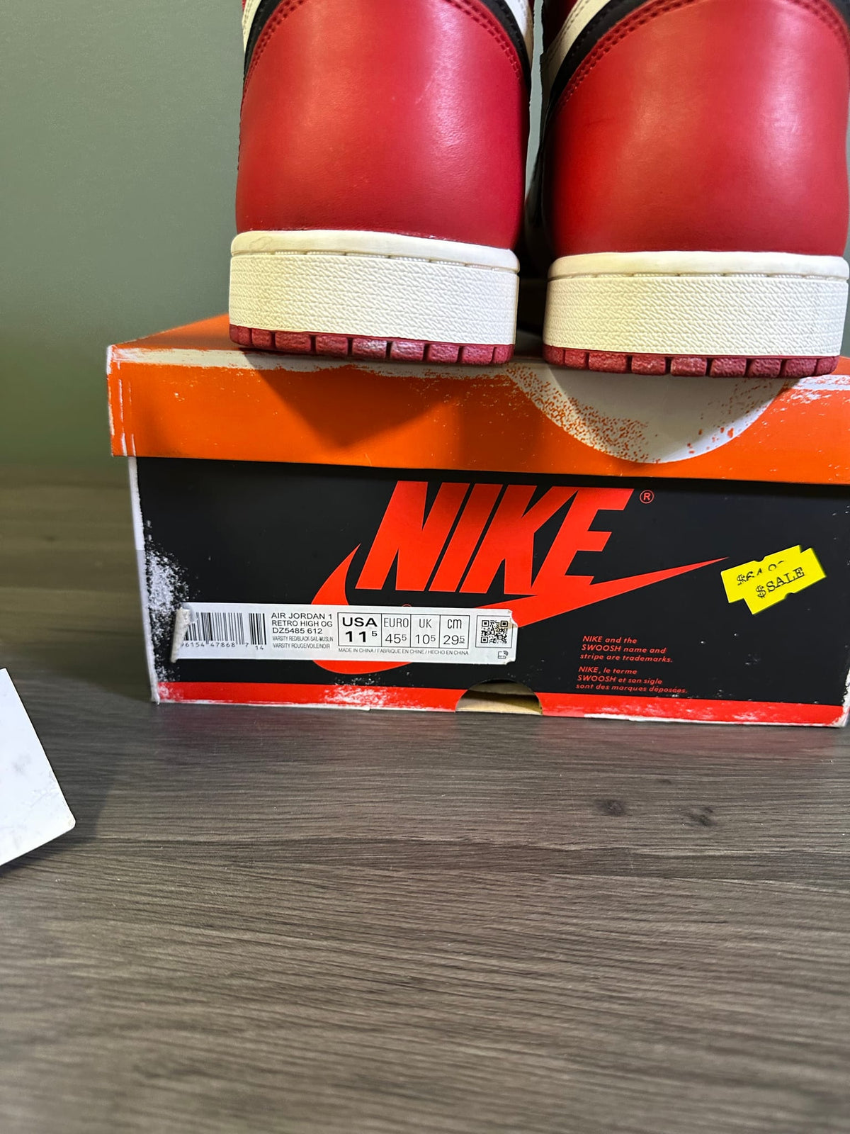 Jordan 1 Retro High OG Chicago Lost and Found