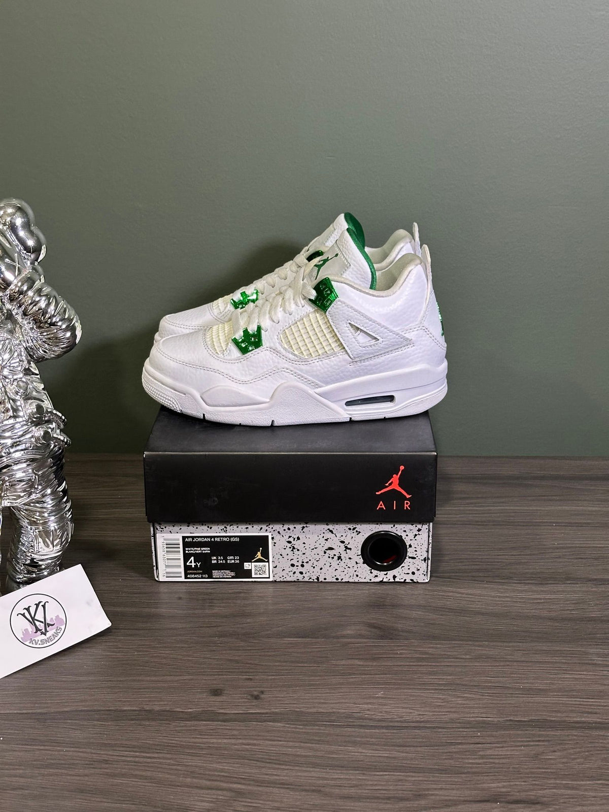 Jordan 4 Retro Metallic Green (GS)