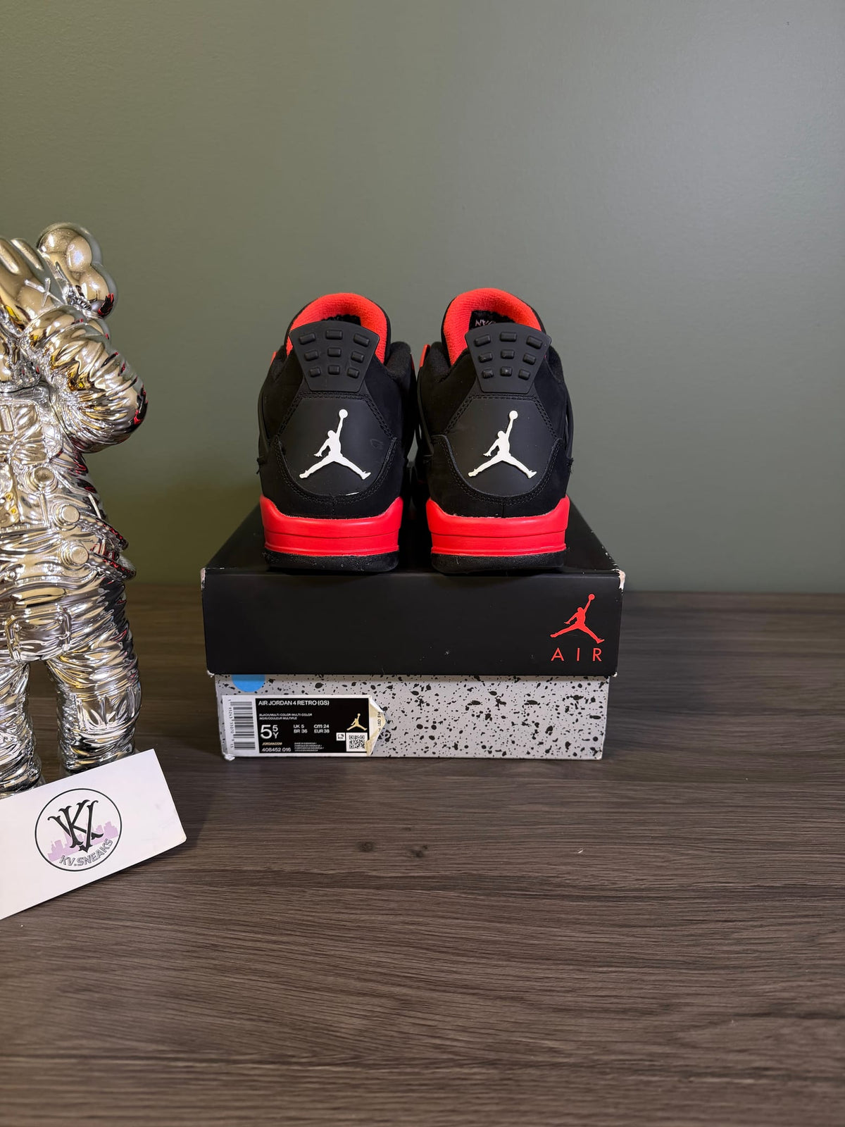 Jordan 4 Retro Red Thunder (GS)