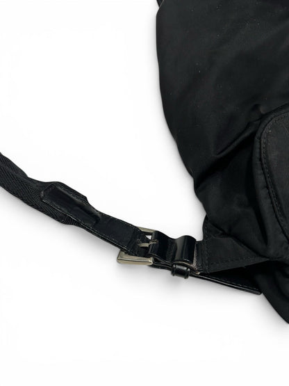 PRADA NYLON BACKPACK BLACK TRIANGLE LOGO
