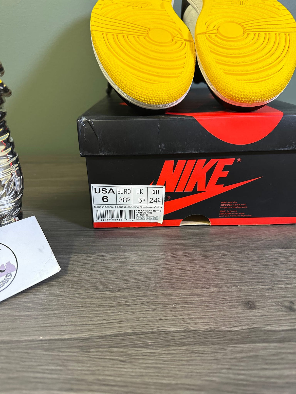 Jordan 1 Retro High Not for Resale Varsity Maize
