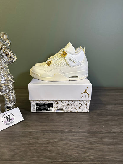 Jordan 4 Retro Metallic Gold (Women's)