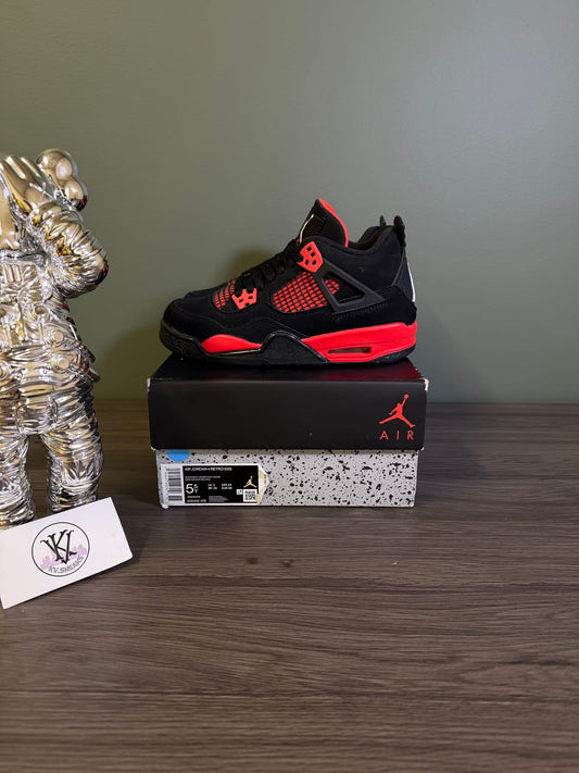 Jordan 4 Retro Red Thunder (GS)