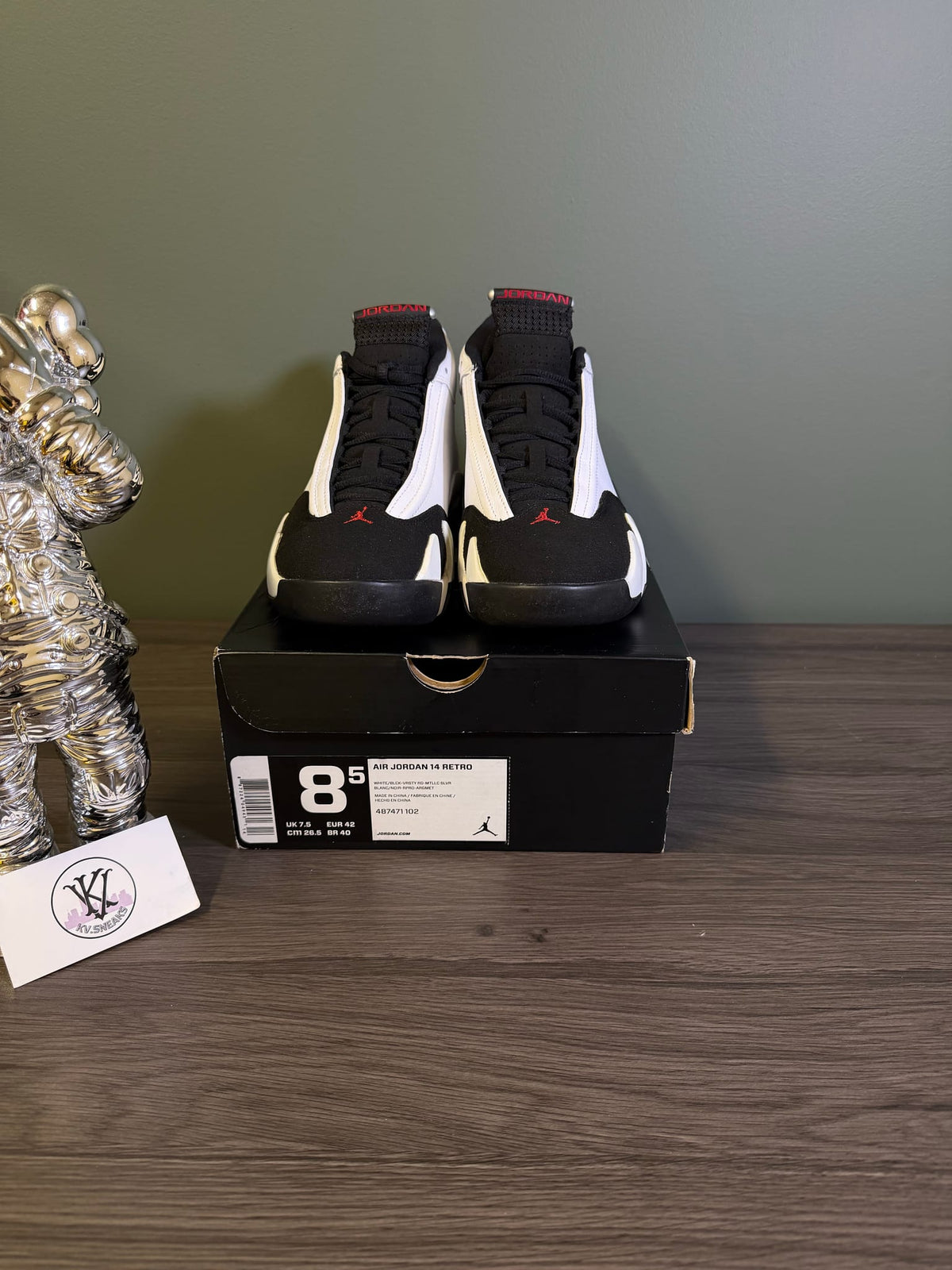 Jordan 14 Retro Black Toe (2014)