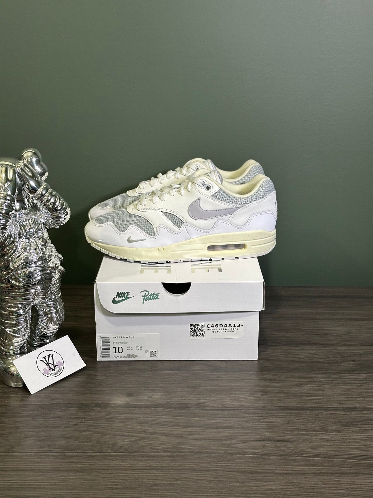 Nike Air Max 1 Patta Waves White