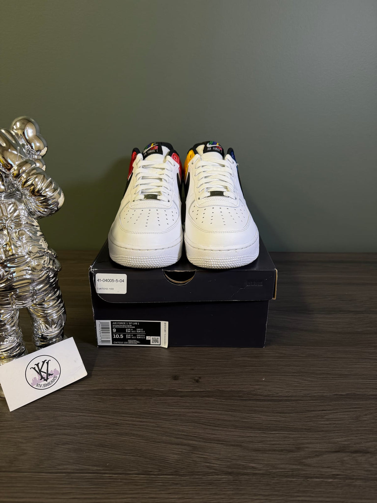 Nike Air Force 1 Low '07 LV8 Unite White Red Blue Satin