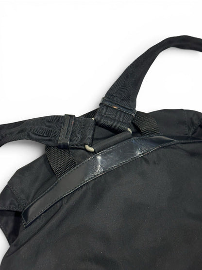 PRADA NYLON BACKPACK BLACK TRIANGLE LOGO
