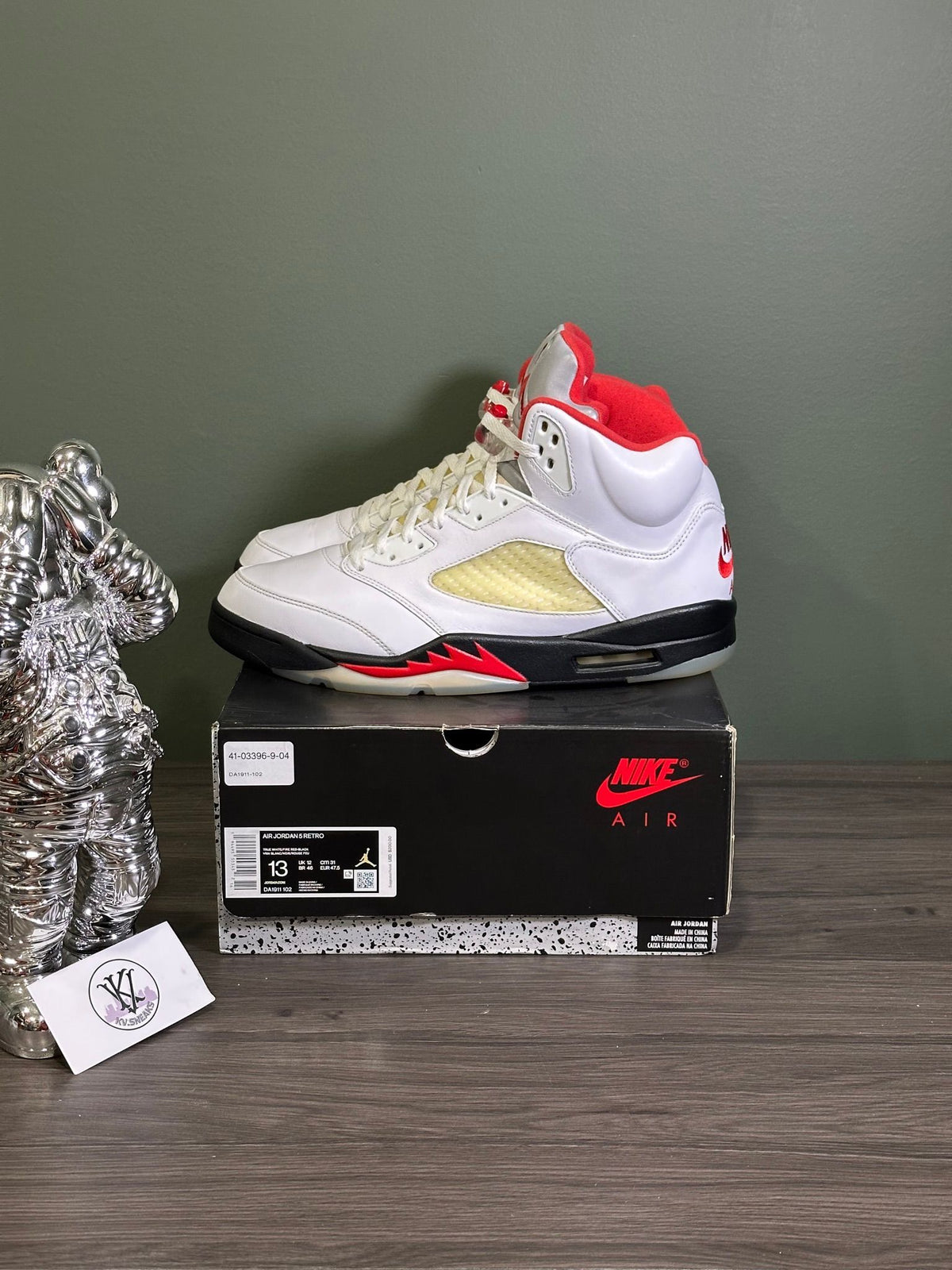 Jordan 5 Retro Fire Red Silver Tongue (2020)