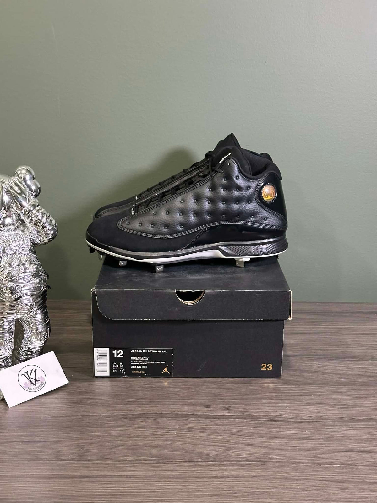 Jordan 13 Retro Metal Cleat Black