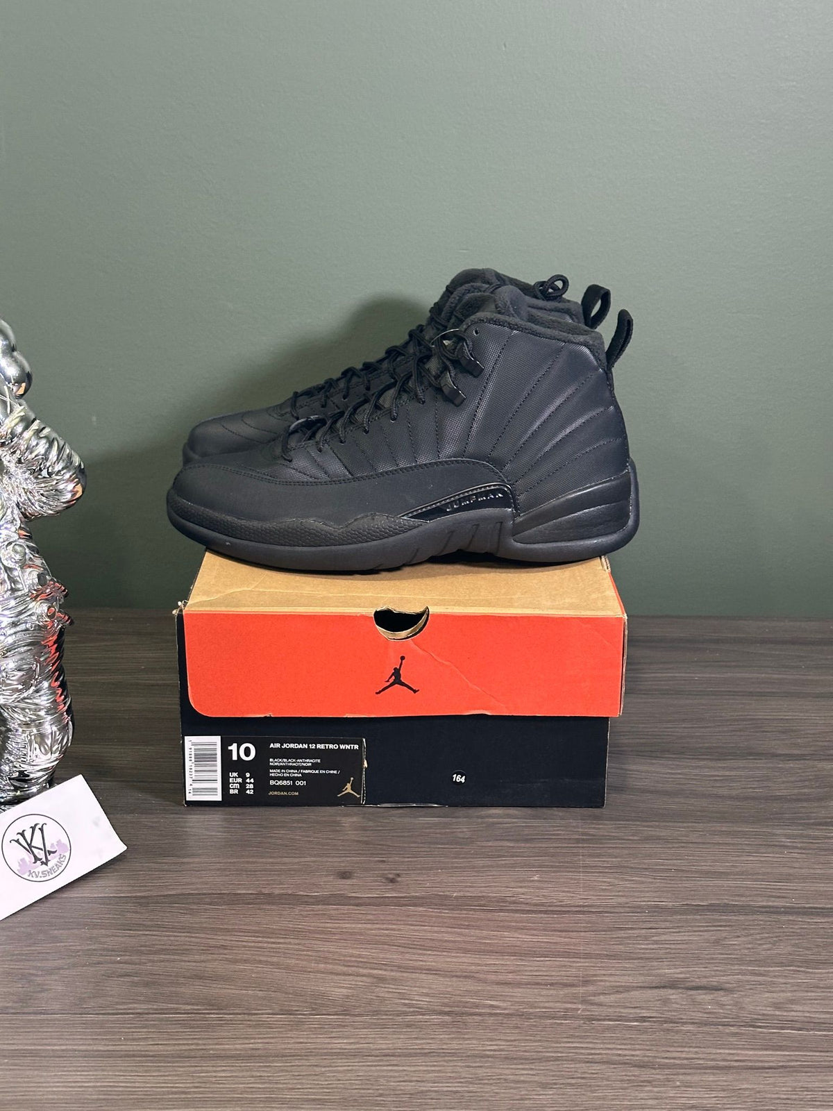 Jordan 12 Retro Winter Black